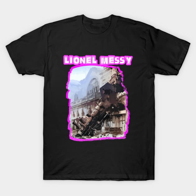 ❤️ Messy Lionel Train Wreck in Montparnasse, France, 1895 T-Shirt by Pixoplanet